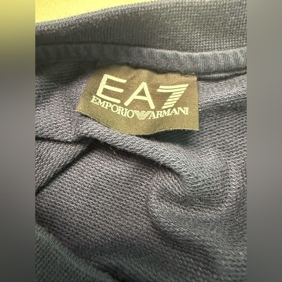 Emporio Armani ea7 logo sweatshirt crewneck in navy size s - Picture 6 of 7